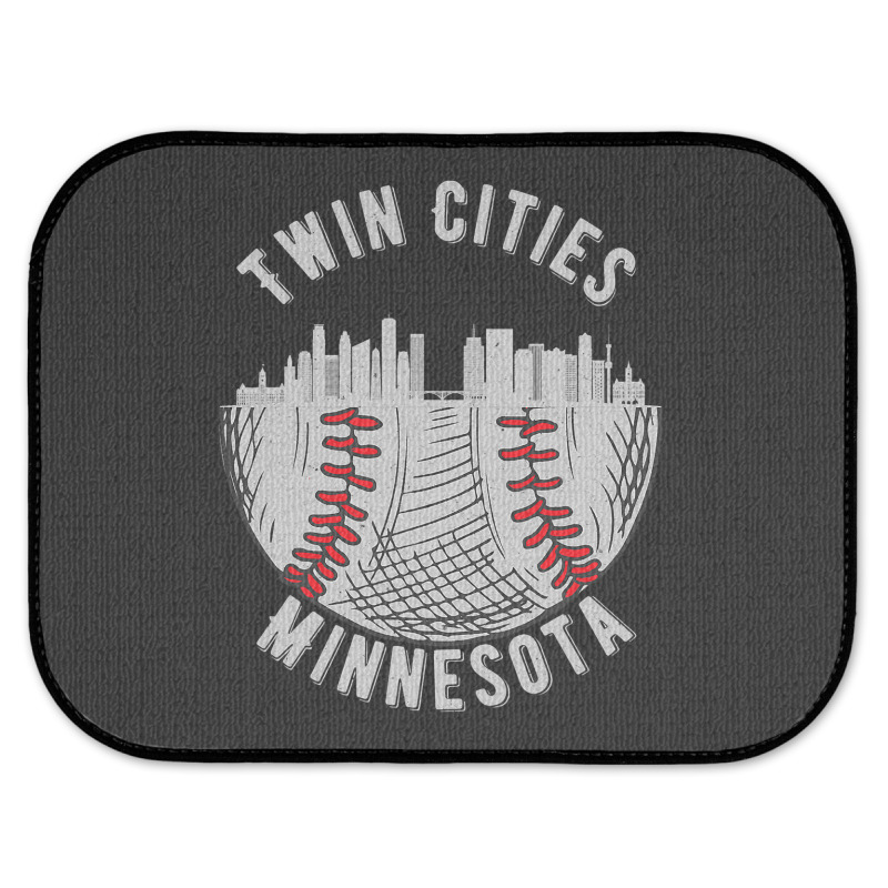 Cool Twin Cities Minnesota Mn Baseball Skyline St. Paulmpls Rear Car Mat | Artistshot