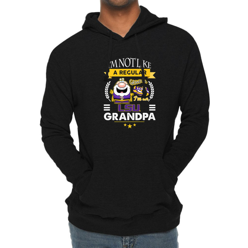 Lsu Tigers Not Like A Regular Grandpa - Apparel Lightweight Hoodie | Artistshot