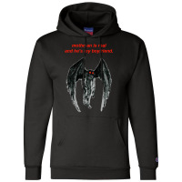 Mothman Is Real And He's My Boyfriend. Champion Hoodie | Artistshot