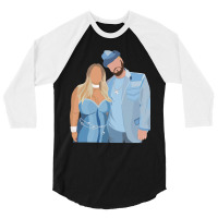 Painting Frenemies Graphic 3/4 Sleeve Shirt | Artistshot