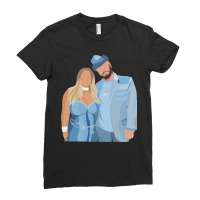 Painting Frenemies Graphic Ladies Fitted T-shirt | Artistshot