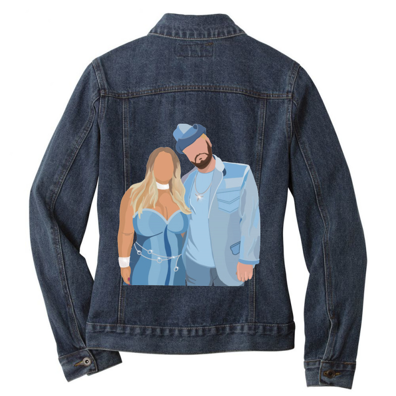 Painting Frenemies Graphic Ladies Denim Jacket by ArtistDraven | Artistshot