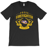 Lsu Tigers Proud Firefighter - Apparel T-shirt | Artistshot