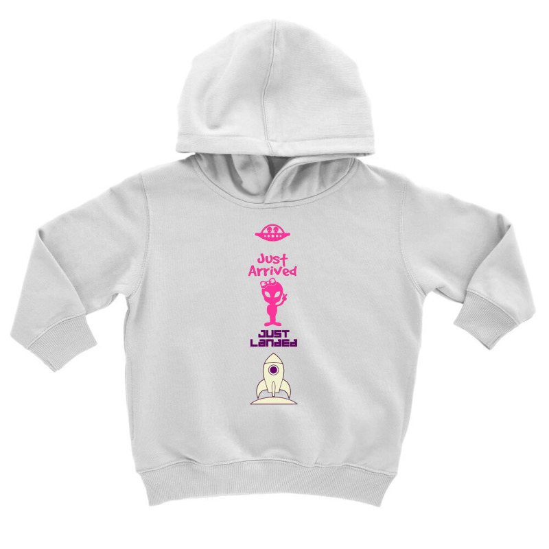 Just Arrived Just Landed Alien Toddler Hoodie by KENZU | Artistshot