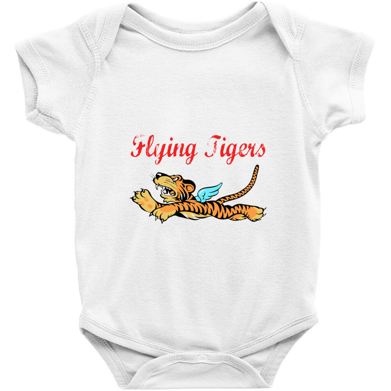 Flying Tigers Wwii Distressed Baby Bodysuit by cm-arts | Artistshot