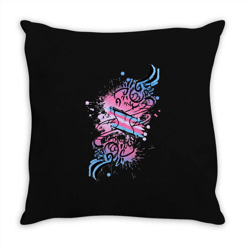 Harpy Design Trans Flag Classic Throw Pillow | Artistshot