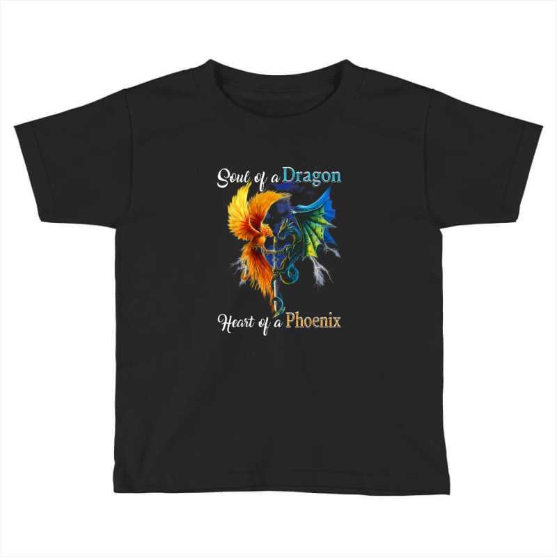 Soul Of A Dragon Heart Of A Phoenix T Shirt Toddler T-shirt by Anitabostic | Artistshot