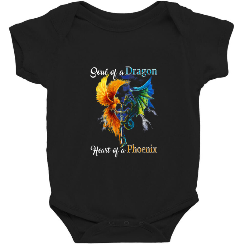 Soul Of A Dragon Heart Of A Phoenix T Shirt Baby Bodysuit by Anitabostic | Artistshot