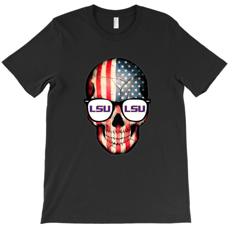 Lsu Tigers Skull Flag - Lsu - Apparel T-shirt | Artistshot