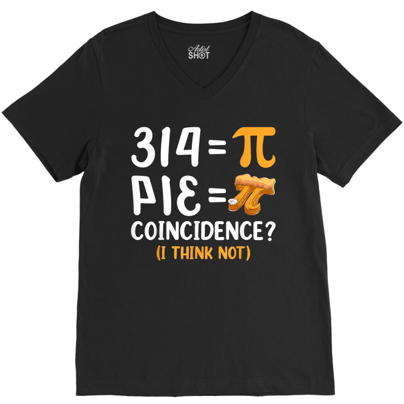 Funny Pi Day Math Teachers S Pie Men Women Pi Symbol Music Retro V-neck Tee | Artistshot