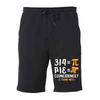 Funny Pi Day Math Teachers S Pie Men Women Pi Symbol Music Retro Fleece Short | Artistshot