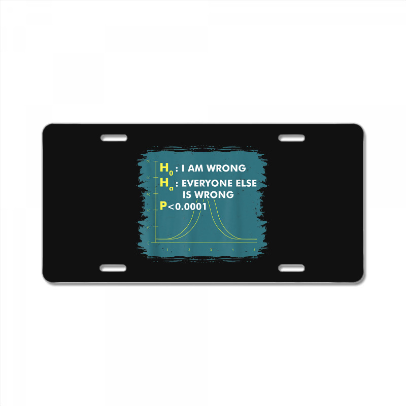 Funny Statistics S I Math Geek I Im Wrong Stats Gift Funny Gift License Plate | Artistshot