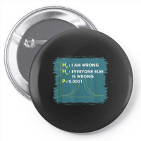 Funny Statistics S I Math Geek I Im Wrong Stats Gift Funny Gift Pin-back Button | Artistshot