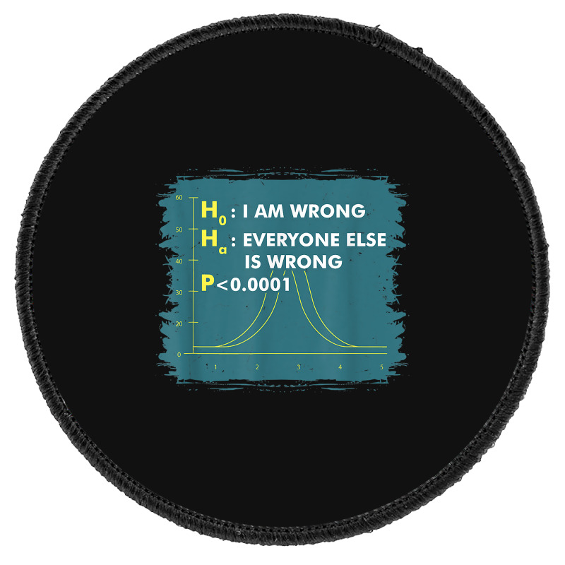 Funny Statistics S I Math Geek I Im Wrong Stats Gift Funny Gift Round Patch | Artistshot