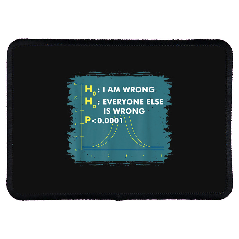 Funny Statistics S I Math Geek I Im Wrong Stats Gift Funny Gift Rectangle Patch | Artistshot