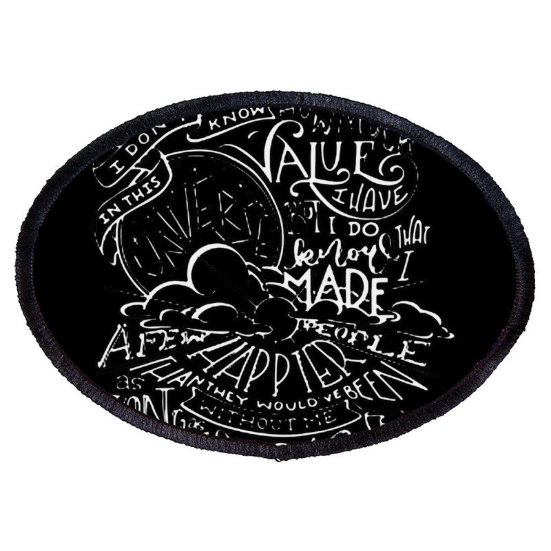 Robin Williams Quote Oval Patch | Artistshot