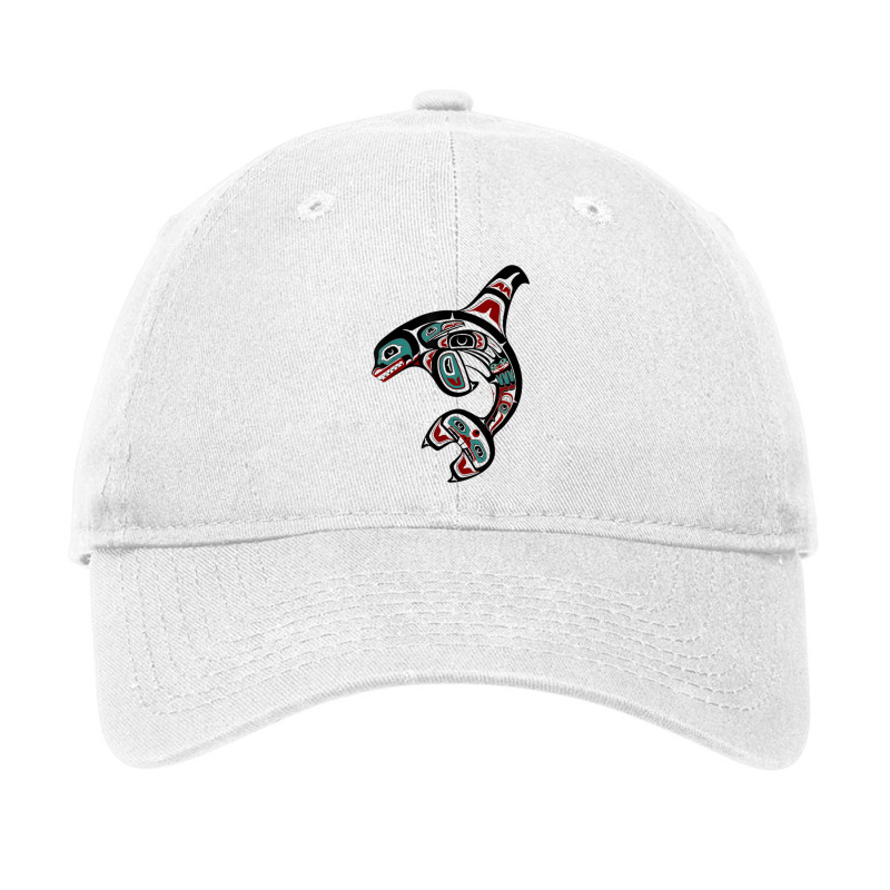 Orca Killer Whale Pacific Alaska Native American Indian Clan Adjustable Cap by Leslietorresw | Artistshot