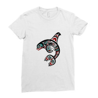 Orca Killer Whale Pacific Alaska Native American Indian Clan Ladies Fitted T-shirt | Artistshot