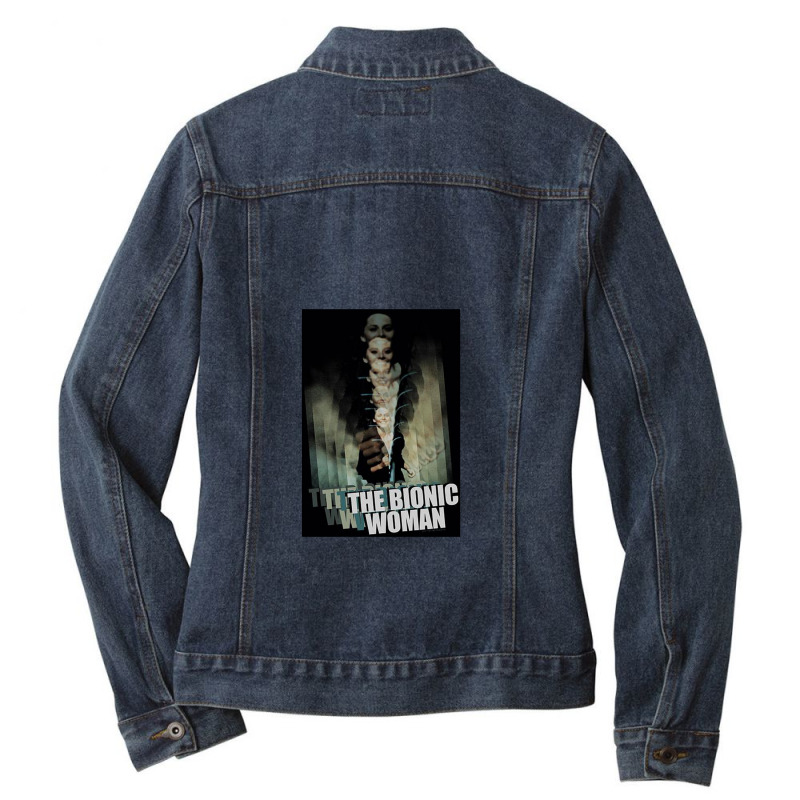 Bionic Woman, Motion Blur Ladies Denim Jacket by vincetheenemy | Artistshot