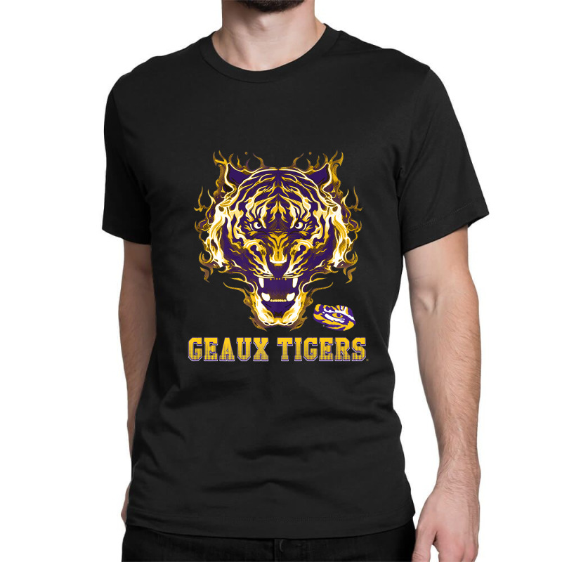 Lsu Tigers Tiger On Fire Geaux Gameday Alumni Vintage Retro Classic T-shirt | Artistshot