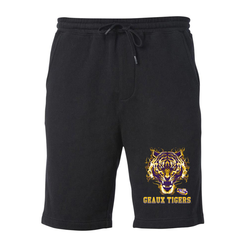 Lsu Tigers Tiger On Fire Geaux Gameday Alumni Vintage Retro Fleece Short | Artistshot