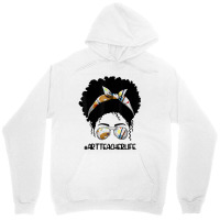 Afro Messy Bun Art Teacher Life T First Day Of School Cartoon Characte Unisex Hoodie | Artistshot