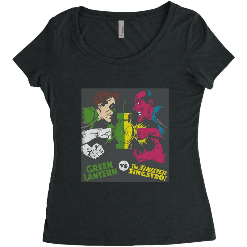 Dc, Gl Vs Sinestro, Women's Triblend Scoop T-shirt by mydepictionaddiction | Artistshot