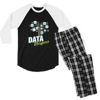 Business Analyst Mis Stem Analytics Scientist Data Whisperer Men's 3/4 Sleeve Pajama Set | Artistshot