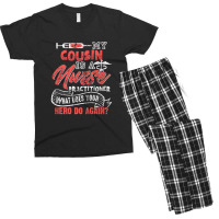 My Cousin Is A Nurse Practitioner Hero Men's T-shirt Pajama Set | Artistshot