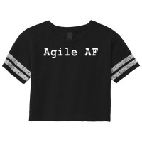 Witty Agile Af Scrum Project Management Funny Pm Coach For Fans Scorecard Crop Tee | Artistshot