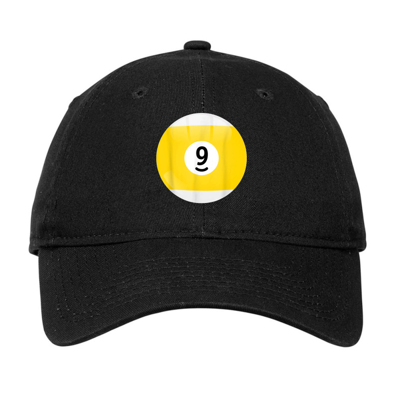 Number 9 Pool Ball Billiard Pool Ball Adjustable Cap | Artistshot