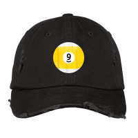 Number 9 Pool Ball Billiard Pool Ball Vintage Cap | Artistshot