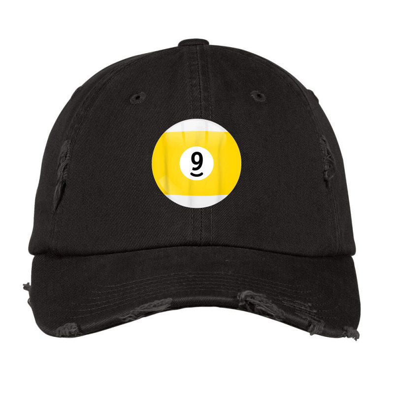 Number 9 Pool Ball Billiard Pool Ball Vintage Cap | Artistshot