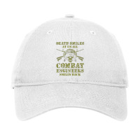 Combat Engineer Smiles Usa Military Sapper Premium Adjustable Cap | Artistshot