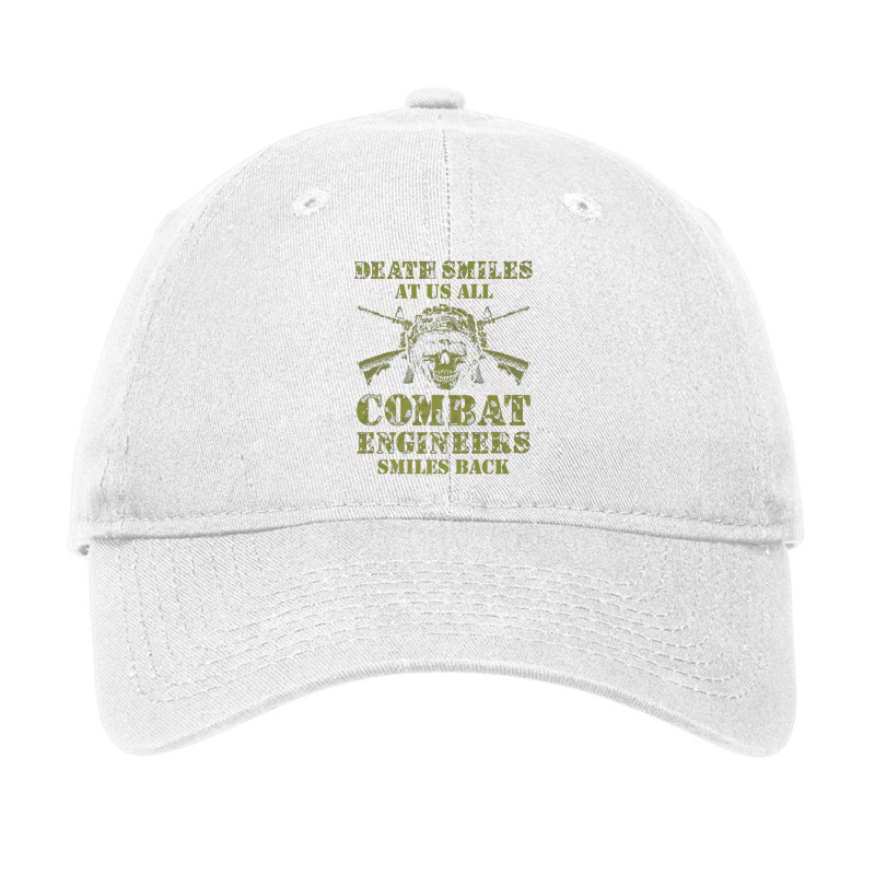 Combat Engineer Smiles Usa Military Sapper Premium Adjustable Cap by MichaelBV | Artistshot