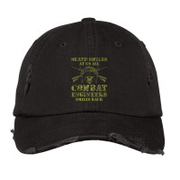 Combat Engineer Smiles Usa Military Sapper Premium Vintage Cap | Artistshot