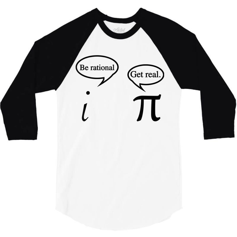 Funny Get Real Math Geek   Math Teacher Gift T Retro 3/4 Sleeve Shirt | Artistshot