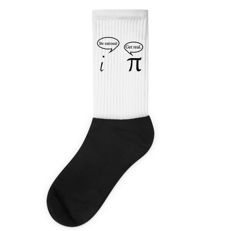 Funny Get Real Math Geek   Math Teacher Gift T Retro Socks | Artistshot