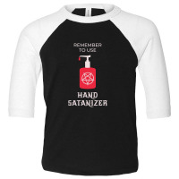 Funny Satanic Hand Sanitizer   Satanic Toddler 3/4 Sleeve Tee | Artistshot