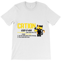 Funny Nerdy Cation Chemistry Black Kitty Cat Science Teacher Funny Gif T-shirt | Artistshot