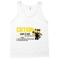 Funny Nerdy Cation Chemistry Black Kitty Cat Science Teacher Funny Gif Tank Top | Artistshot