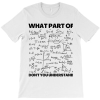 Funny What Part Of Don't You Understand Math Teacher Gift Birthday Gif T-shirt | Artistshot