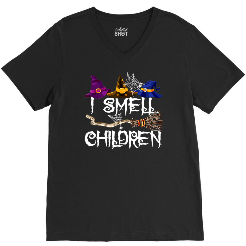 I Smell Children Funny Witches Halloween Party Costume V-neck Tee | Artistshot