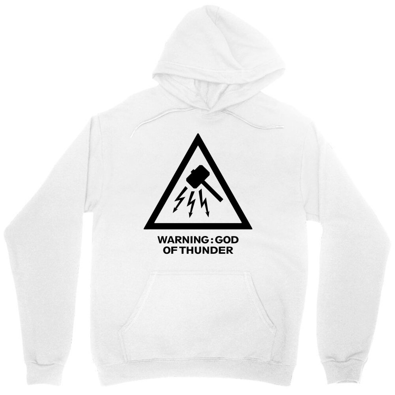 Warning God Of Thunder Unisex Hoodie by Akhtar21 | Artistshot