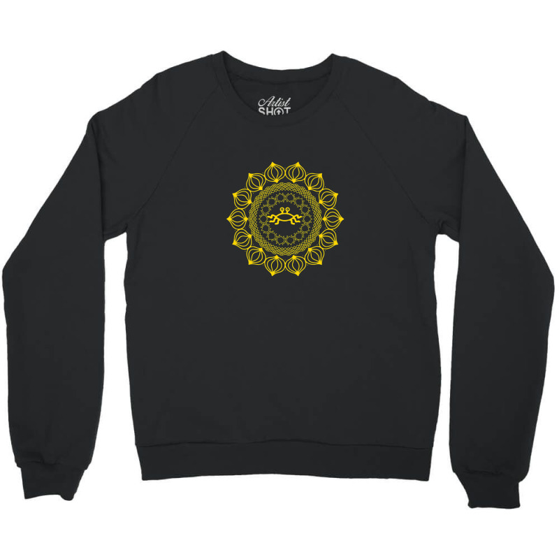 Mandala Funny Pastafarian Fsm - Yellow Crewneck Sweatshirt | Artistshot