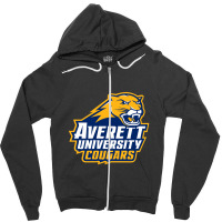 Averett University Cougar Zipper Hoodie | Artistshot