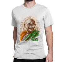 Mahatma Gandhi Jayanti Scribble Art Classic T-shirt | Artistshot