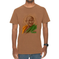 Mahatma Gandhi Jayanti Scribble Art Vintage T-shirt | Artistshot