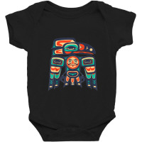 Alaska, Raven Haida Tribal Art, Native American Totem Baby Bodysuit | Artistshot