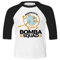 Twins Bomba Squad Toddler 3/4 Sleeve Tee | Artistshot